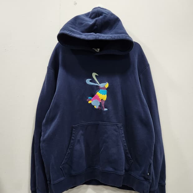 나이키 SB 래빗 자수 후드티 네이비 XL