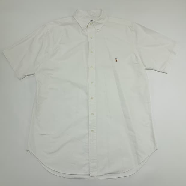 Co530 L Tall 폴로 랄프로렌 화이트 반팔 셔츠 남방