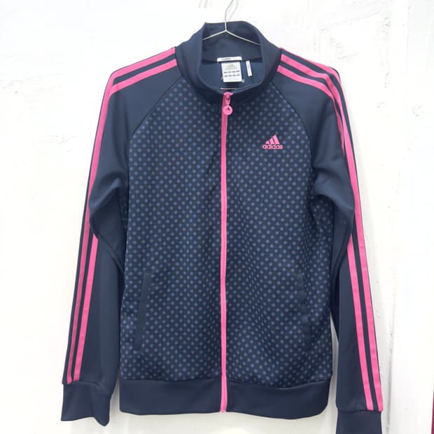 adidas pink line dot jersey