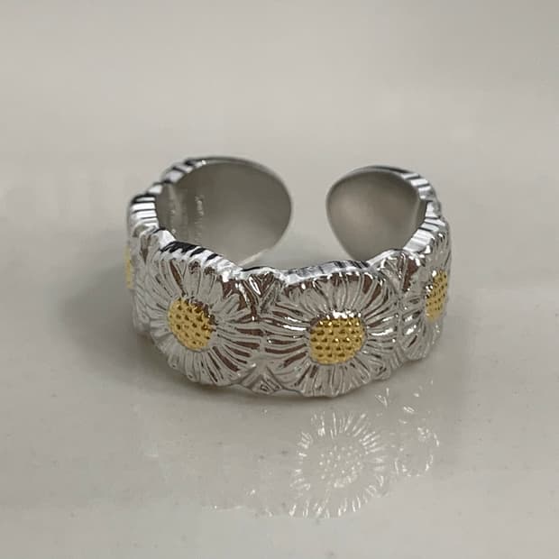 [63호] 부첼라티 블라썸 데이지 실버 링 은반지