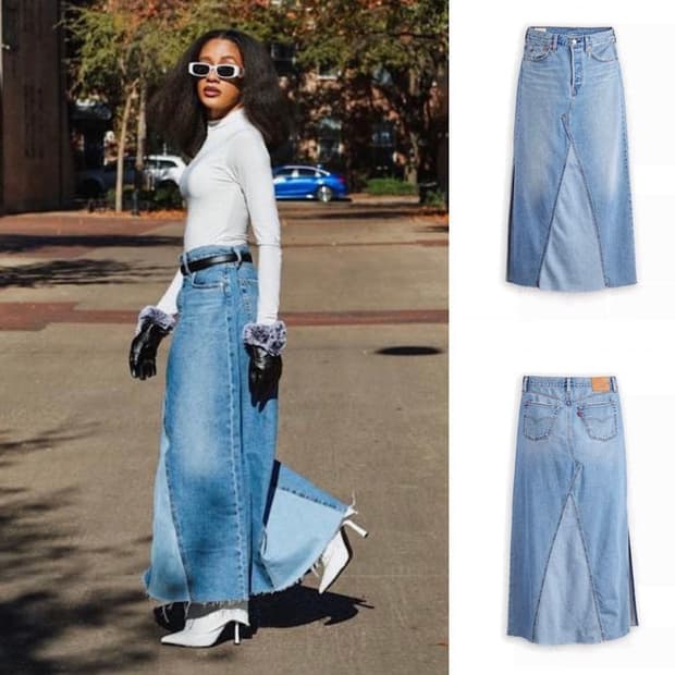 리바이스 여성 데님 스커트 새상품