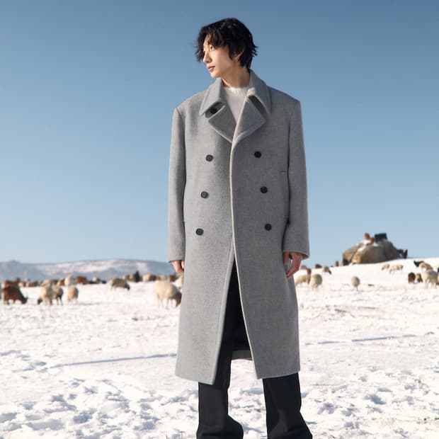 M L stu 에스티유 윈터 더블 코트 그레이 미개봉 새제품 판매