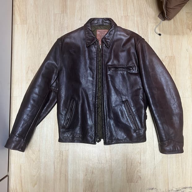 골든베어 가죽 자켓