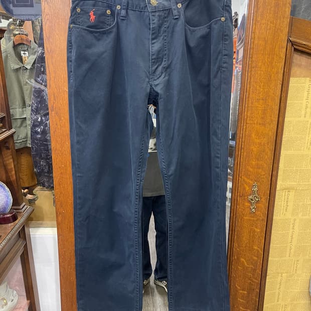 폴로 두산 네이비 치노 팬츠