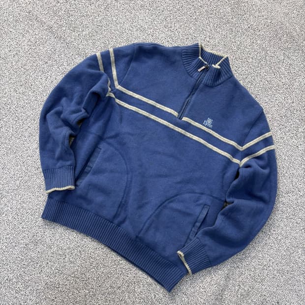 L 링스 골프 방풍 반집업 긴팔 니트 0319J