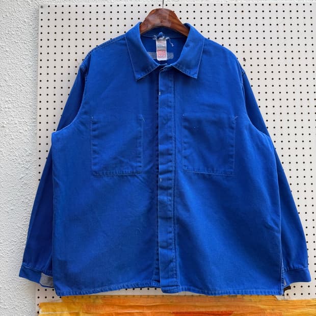 1970s NORSKIN WASHED BLUE 빈티지 프렌치워크자켓