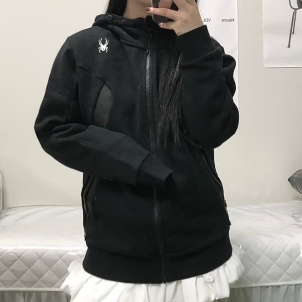 스파이더 트레이닝 후드집업 L