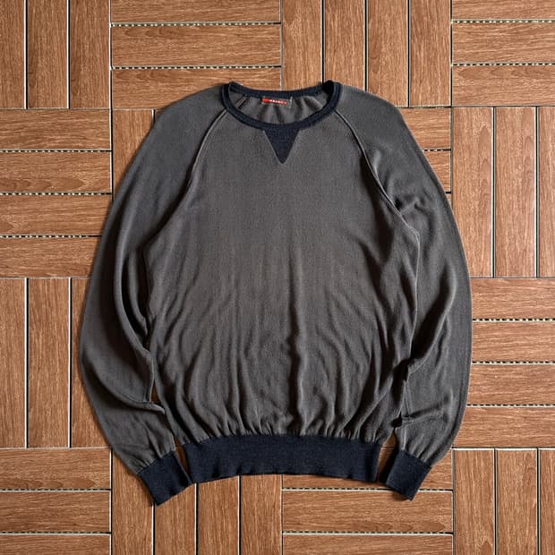 90‘s Prada Sport gusset wool knit