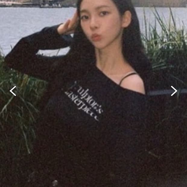 (카리나착용) 스컬프터 마스터피스 시어 탑 블랙