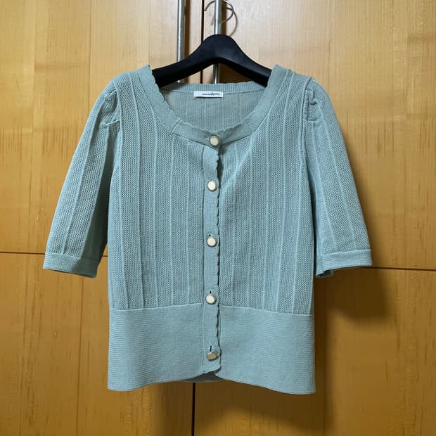 Roem 로엠 하객룩 반팔 가디건 블라우스