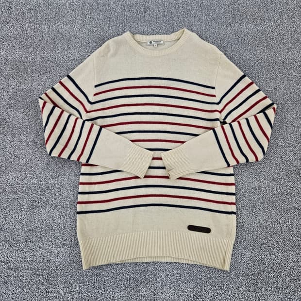 [95] 빈폴 스트라이프 라운드넥 니트 스웨터 1104JM2
