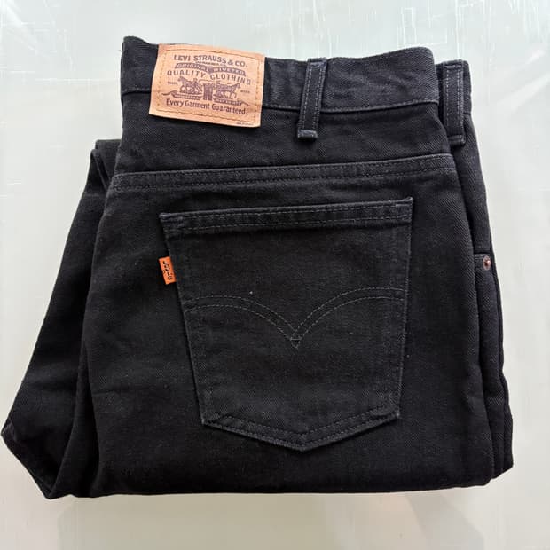 90s 리바이스 619 블랙진 made in canada