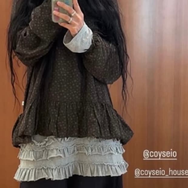 Coyseio DUDU PUFF BLOUSE (BROWN)