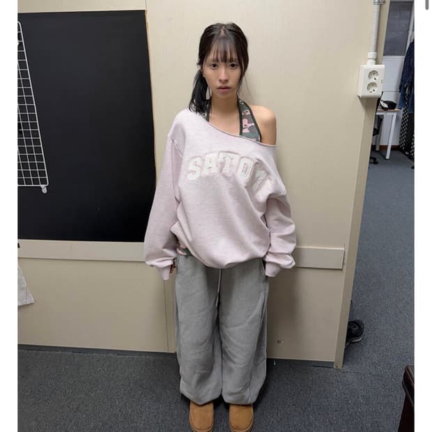 One-shoulder patchwork MTM(p) 사토미라디오