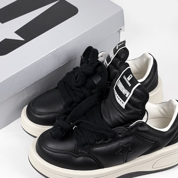 컨버스 릭오웬스 다크쉐도우 터보웨폰 로우 블랙