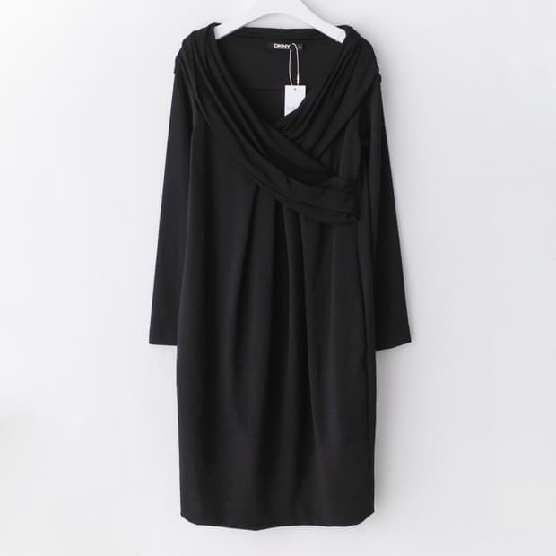 dkny) draping one-piece