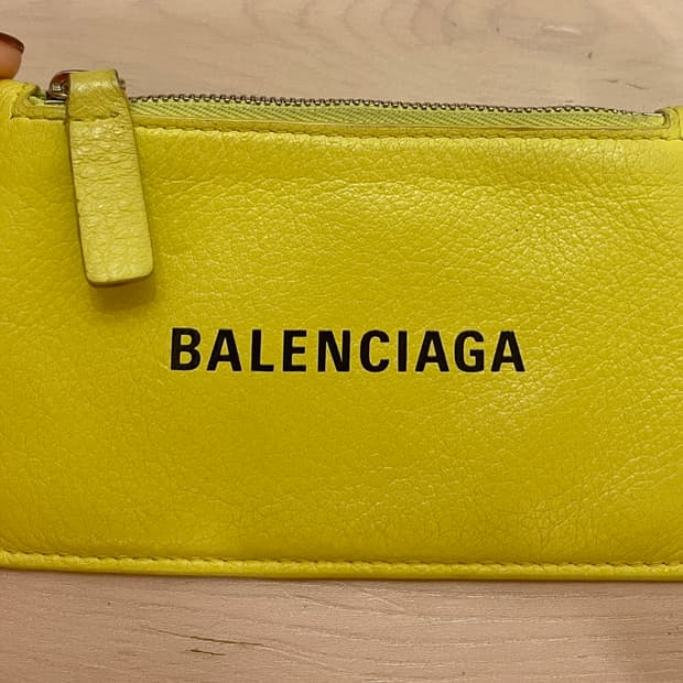 정품 발렌시아가 Everyday 카드지갑/네온옐로