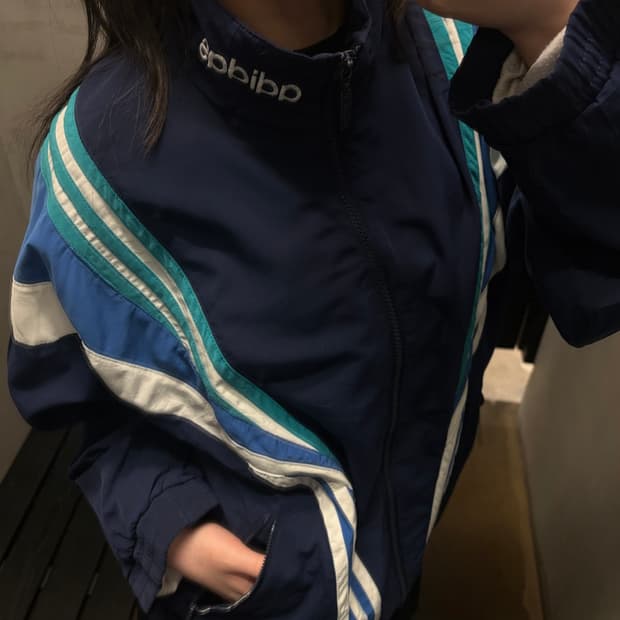 아디다스 90s 올드스쿨 빈티지 레트로 아노락 윈드브레이커 바람막이