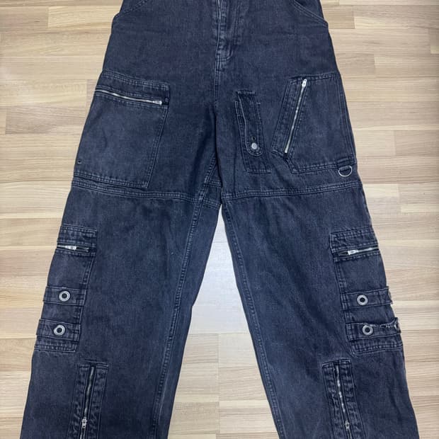 projectgr 플라이트 데님 팬츠 블랙