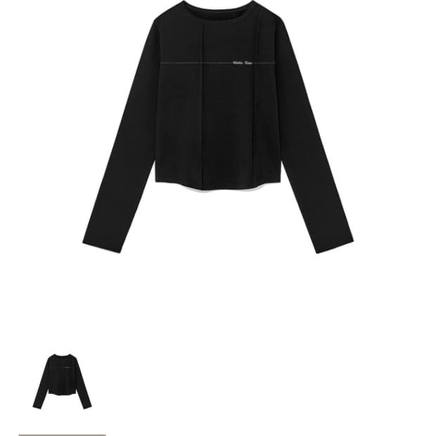 마뗑킴 블랙 롱슬리브