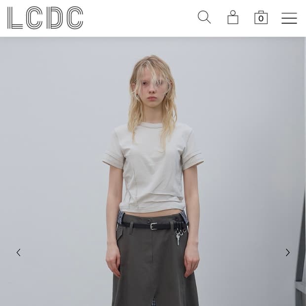 (새상품) LCDC RAW SEAM TOP