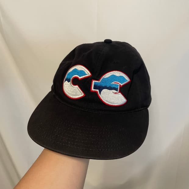 Cav Empt 아카이브 c.e 자수 로고 6패널 캡 모자