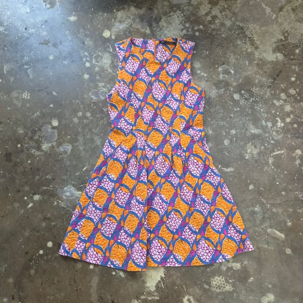 M) ZARA 자라 나염 원피스