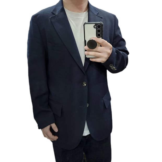 100 닥스 23FW 신형 네이비 콤비자켓 블레이저