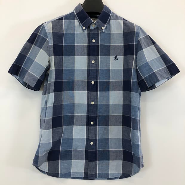 빈폴 자수로고 린넨 반팔셔츠 100