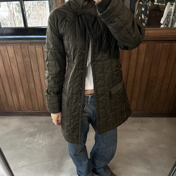 ARMANI JEANS down mid jacket