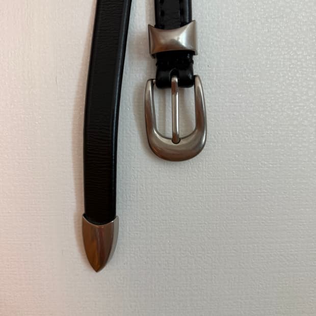 [Our Legacy] 2cm Leather Belt (90)