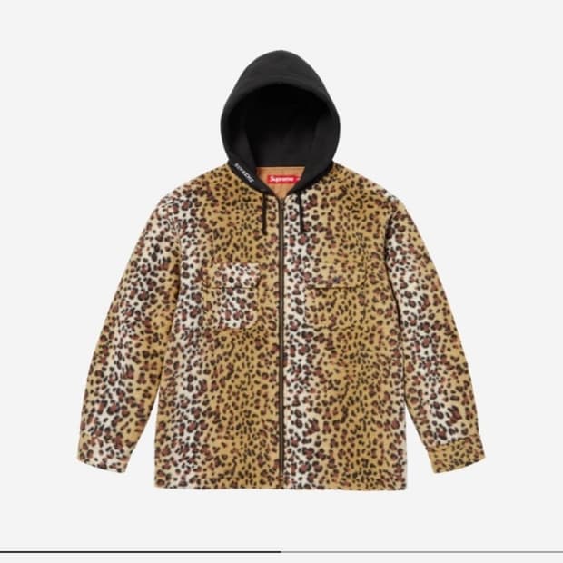 구매) supreme 슈프림 레오파드 플리스