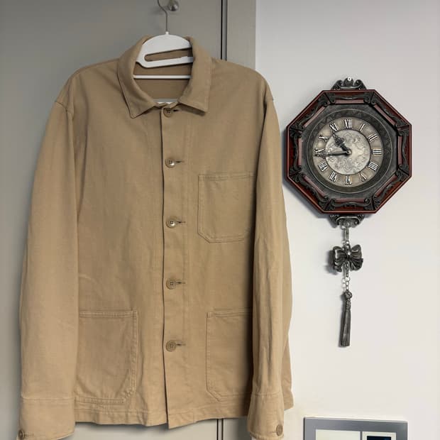 유니클로 워크자켓 베이지 M