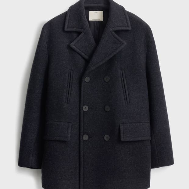 25fw 포터리 멜튼 울 피코트 블랙 3