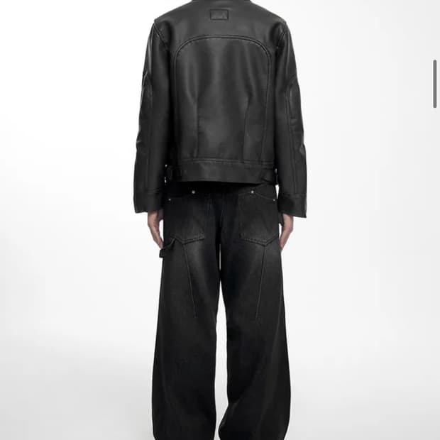 HIGHLIGHT WASHED JEANS (UNISEX) BLACK