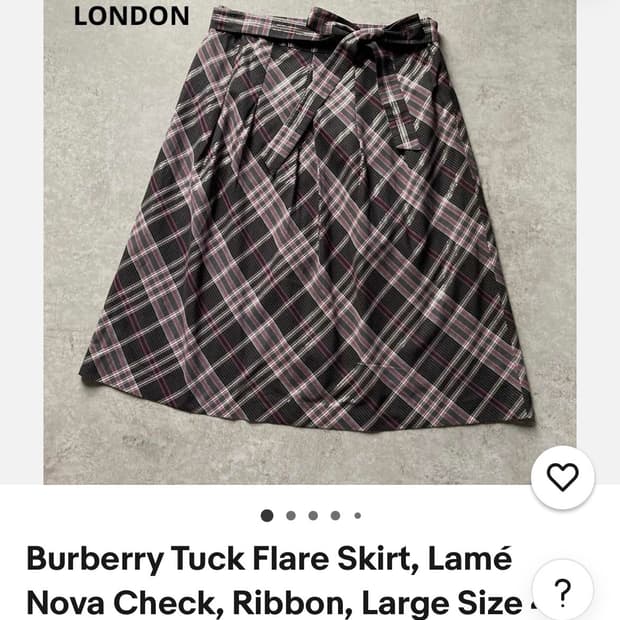 Burberry Tuck Flare Skirt