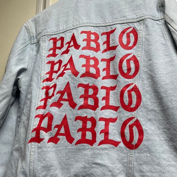 Fear of god kanye pablo denim jacket 100