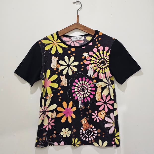 Kunio Collection 일러스트 프린팅 반팔T
