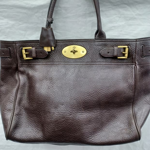 멀버리 베이스워터 다크 브라운 토트백