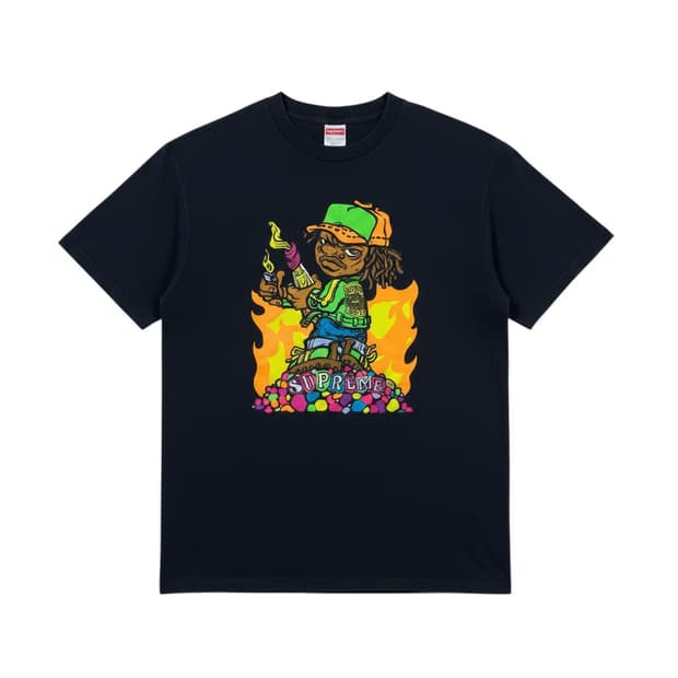 (S) 슈프림 19SS 몰로토브 키드 티셔츠 네이비