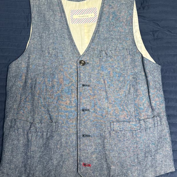 confirm 데님 조끼