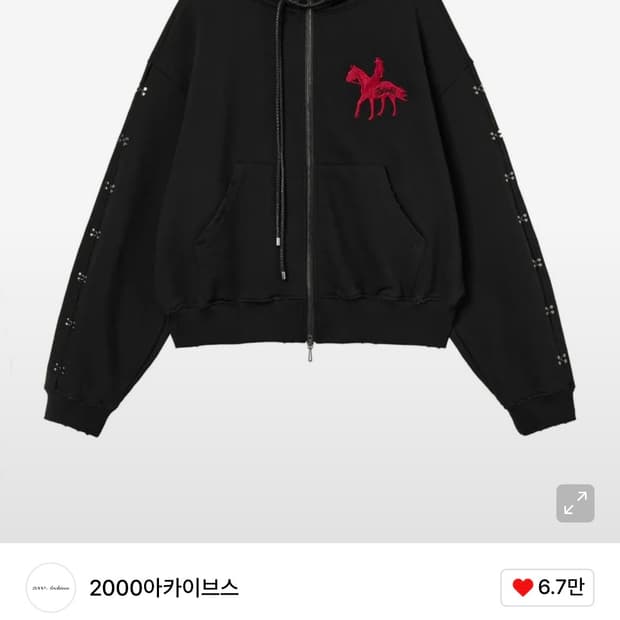 2000아카이브 후드 집업