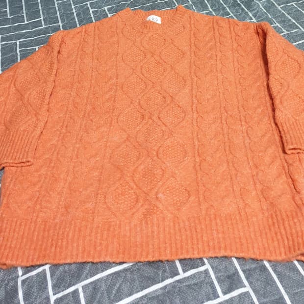 A.D.D 브러쉬드 니트 오렌지 (L)