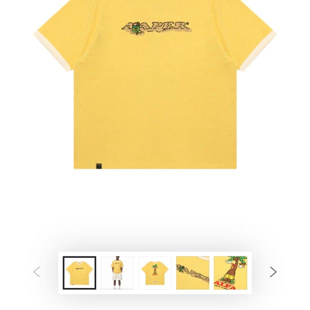 Aape - AAPER graphic ringer T-shirts