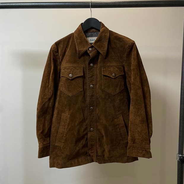 (L) Hunt 헌트 스웨이드 투포켓 셔츠 자켓