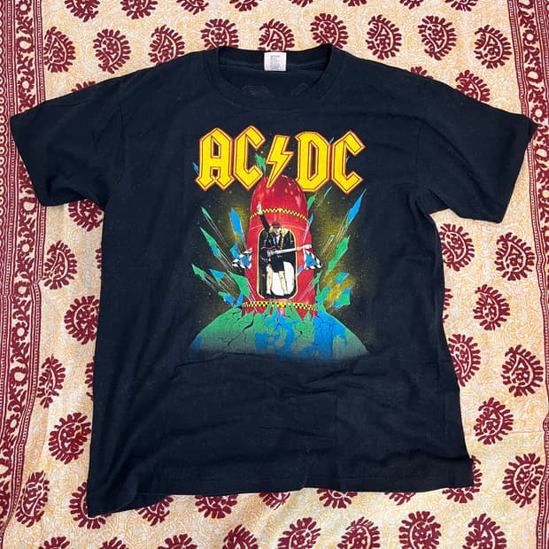 88년도 AC/DC 투어 티셔츠