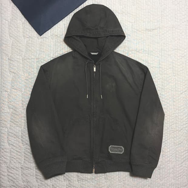 디올 꾸뛰르 후드 데님자켓