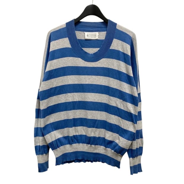 마틴 마르지엘라 블루 보더 니트티