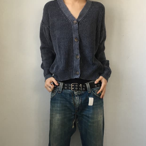 Ribbed knit cardigan