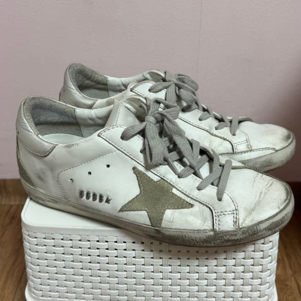 여성 골든구스 스니커즈 실버 - 38